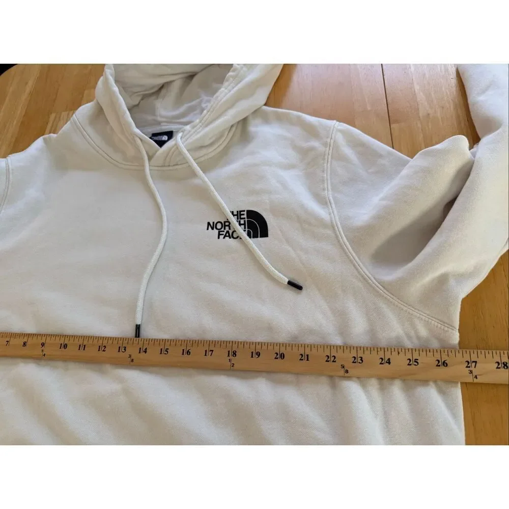 The North Face Men’s Back Graphic Hoodie XXL – Cream / Multicolor Logo